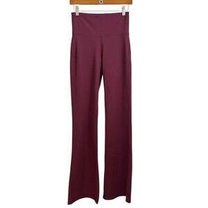American Tall Womens Balance Flare Legging Yoga Pants Burgundy Small XT Lounge